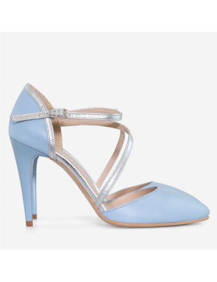 Pantofi Stiletto Piele Bleu Virginia D60 - orice culoare