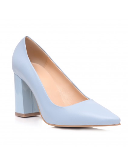 Pantofi Piele Lacuita Bleu Irene C46 - orice culoare