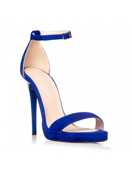Sandale dama piele albastru electric Marlyn - Orice culoare