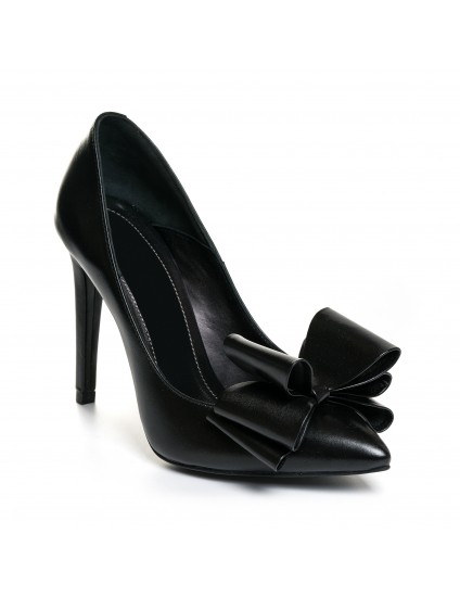Pantofi Stiletto Piele Negru Funda Mare L40 - orice culoare