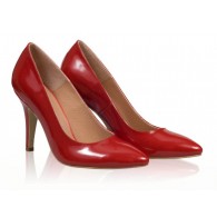 Pantofi stiletto piele rosu N7 - orice culoare