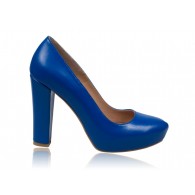 Pantofi Fogo piele naturala, orice culoare-albastru