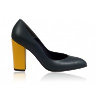 Pantofi Stiletto Toc Gros Negru N11 - orice culoare