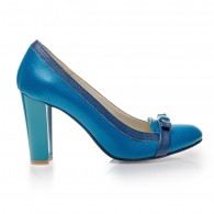 Pantofi dama piele office Albastru V18 - orice culoare