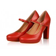Pantofi Dama Piele cu Bareta N43 - orice culoare