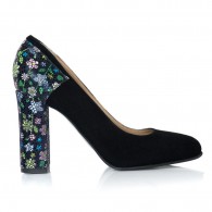 Pantofi Dama Piele Floral Boem T14 - Orice Culoare