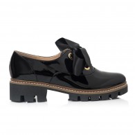 Pantofi Piele Lacuita Negru Funda Alma C60  - orice culoare