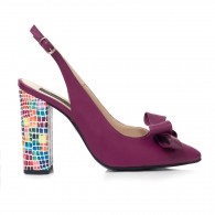 Pantofi Dama Piele Mov/Multicolor Arya S22- orice culoare