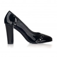 Pantofi Dama Piele Lacuita Negru V40 - orice culoare
