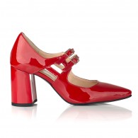 Pantofi Dama Piele Lacuita Rosu Diane C40 - orice culoare