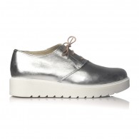 Pantofi piele argintiu Oxford V14 - orice culoare