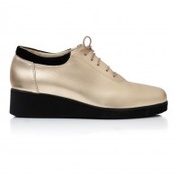 Pantofi Piele Auriu Oxford Ariel V16   - orice culoare