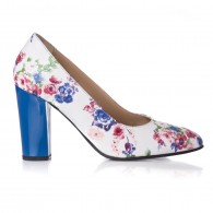 Pantofi Piele Floral Anne T2 - orice culoare