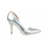 Pantofi Piele Stiletto Fancy Argintiu N30 - orice culoare