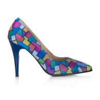 Pantofi Stiletto Pile Multicolor Emma V28 - orice culoare