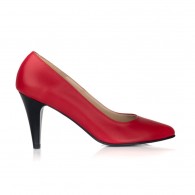 Pantofi Stiletto Piele Rosu Toc Mic V30 - orice culoare