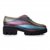 Pantofi Talpa Joasa Piele Color Zipper V29 - orice culoare