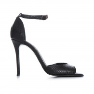 Sandale Elegante Piele Croco Negru L4 - orice culoare
