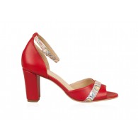 Sandale Dama Piele Rosu N56 - orice culoare