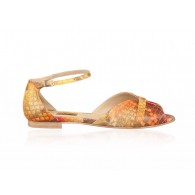 Sandale Dama Sarpe Rosu/Galben Dreamer N12 - orice culoare