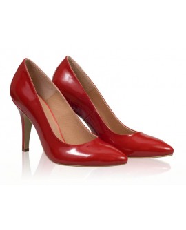 Pantofi stiletto piele rosu N7 - orice culoare