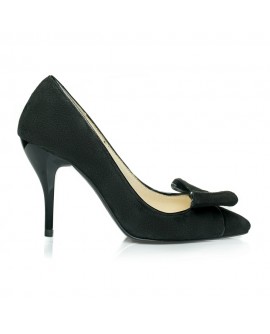 Pantofi Stiletto Fundita piele Negru C18  - orice culoare