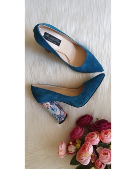 Pantofi Dama Piele Albastru Marin S3 - Orice Culoare - Orice Culoare