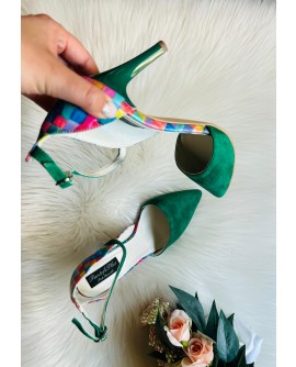 Pantofi Stiletto Verde Clara C14  - orice culoare