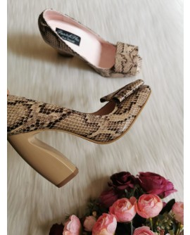 Pantofi piele Chic Madame Crook Snake - disponibili pe orice culoare