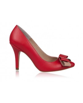 Pantofi Stiletto Piele Rosu Funda Chic N20 - orice culoare