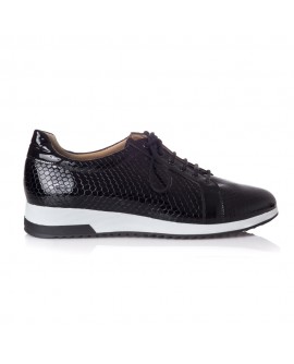Pantofi Sport Piele Lacuita Negru T24 - orice culoare