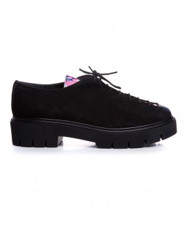 Pantofi Talpa Bocanc Piele Negru/Color  V70 - orice culoare