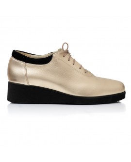 Pantofi Piele Auriu Oxford Ariel V16   - orice culoare