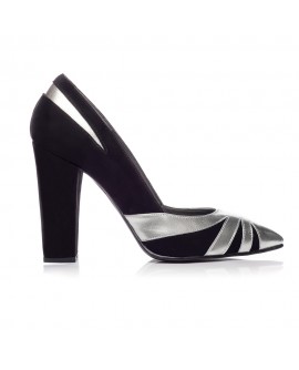 Pantofi Stiletto Toc Gros V1 Negru  - orice culoare