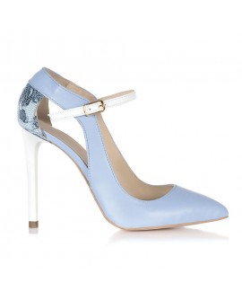 Pantofi Stiletto Piele Bleu S15 - orice culoare