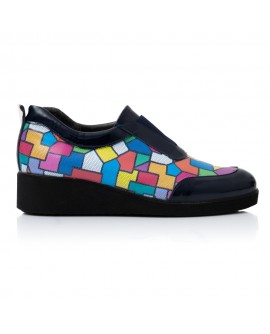 Pantofi Confort Piele Multicolor Maya V28  - orice culoare