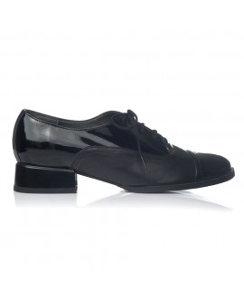 Pantofi Oxford Office piele negru V19 - pe stoc 