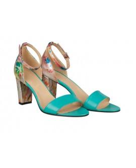 Sandale Dama Piele Colorata/Turcoaz Sibel N41 - orice culoare