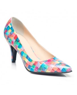 Pantofi Stiletto Multicolor Toc Mic I1- orice culoare I1