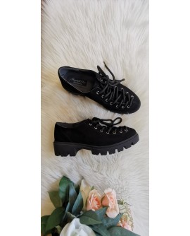 Pantofi Talpa Bocanc velur negru e V70 - orice culoare