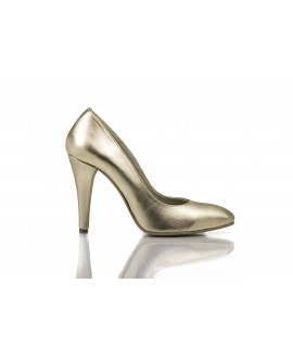 Pantofi Stiletto Auriu piele naturala Casual  -orice culoare