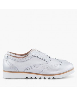 Pantofi Piele Oxford Argintii Bristol - Orice culoare