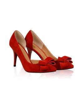 Pantofi Stiletto Diva Piele Rosu N50 - orice culoare