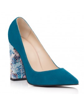 Pantofi Dama Piele Albastru Marin S3 - Orice Culoare - Orice Culoare