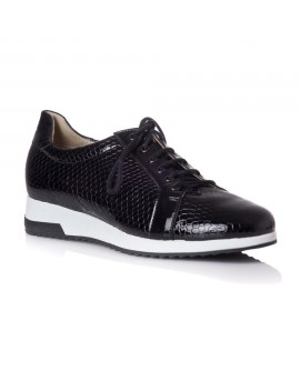 Pantofi Sport Piele Lacuita Negru T24 - orice culoare