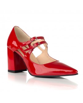 Pantofi Dama Piele Lacuita Rosu Diane C40 - orice culoare