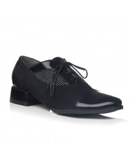 Pantofi Oxford Office piele buline negru V19 - orice culoare