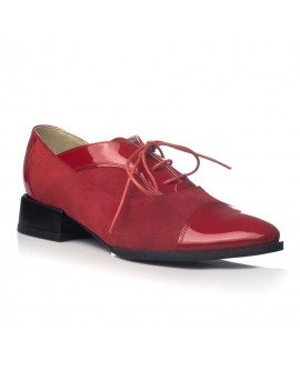 Pantofi Oxford Office piele rosu V19 - orice culoare