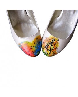 Pantofi pictati manual Sound of Music - orice culoare