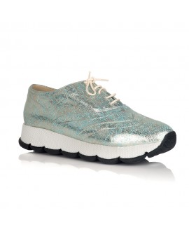 Pantofi Piele Argintiu Sport Fashion V22  - orice culoare